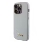 Guess Glossy Orijinal Lisanslı Apple iPhone Kılıf Gri