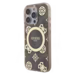 Guess Peony Orijinal Lisanslı Apple iPhone Kılıf Kahverengi
