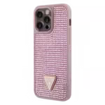 Guess Stone Orijinal Lisanslı Apple iPhone Kılıf Pembe