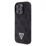 Guess Trigon Plus Orijinal Lisanslı Apple iPhone Kılıf Siyah