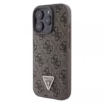 Guess Trigon Plus Orijinal Lisanslı Apple iPhone Kılıf Kahverengi