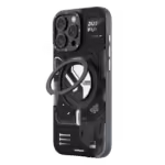 Youngkit Starship Serisi Standlı Apple iPhone Kılıf Siyah